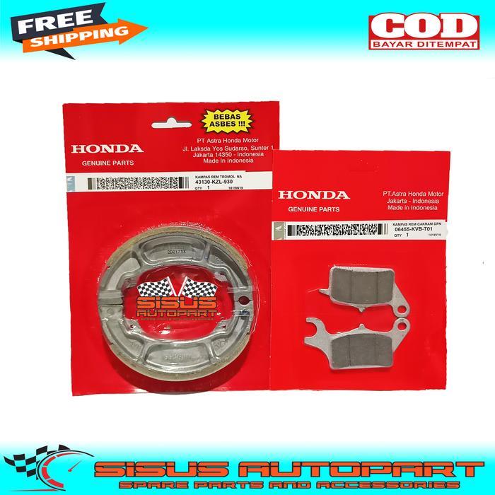 KAMPAS REM BEAT FI BEAT DELUXE VARIO FI SCOOPY FI SPACY BEAT ESP / PAKET KAMPAS REM DEPAN BELAKANG
