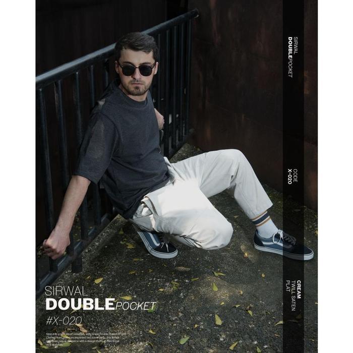 Samase X020 Sirwal Double Pocket Slimfit Twill Satenflat Sirwal Big Size