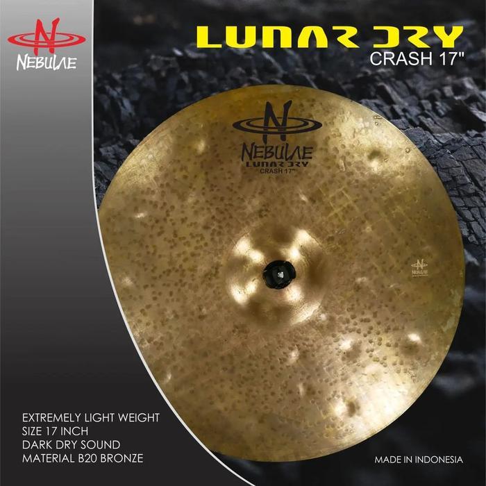 Nebulae Cymbal - Lunar Dry Crash 17"/Nebula/Simbal/B20/Indonesia/Murah