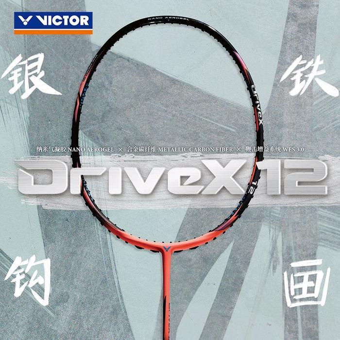 TerbaruBest Seller Raket Badminton Victor Drivex 12 / Raket Victor Dx-12 / Raket Bulutangkis Drive X