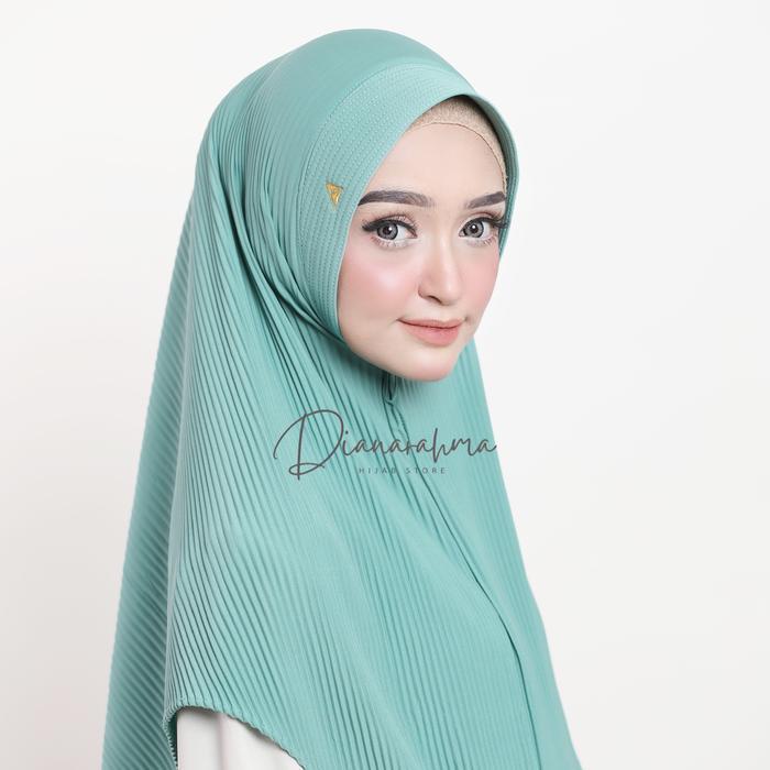 Azka Hijab - Jilbab Hijab Instan matt Jersey Size L Bergo Mariam Plisket Jilbab Nyaman Kerudung