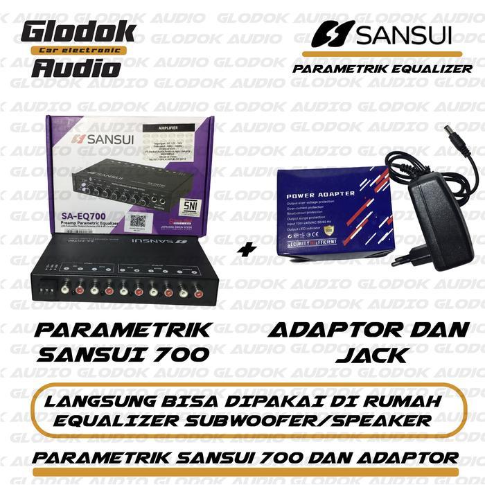 Sansui Parametrik Priem Equalizer Amplifier SA EQ 700 dengan Bluetooth & Slot Karaoke USB & SD Card