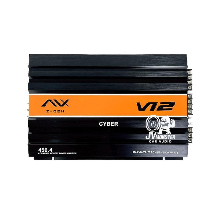 AVX Power Avx Z-GEN 450.4 V12 Amplifier 4Channel 45000watt dengan Klas AB dan Daya Tinggi