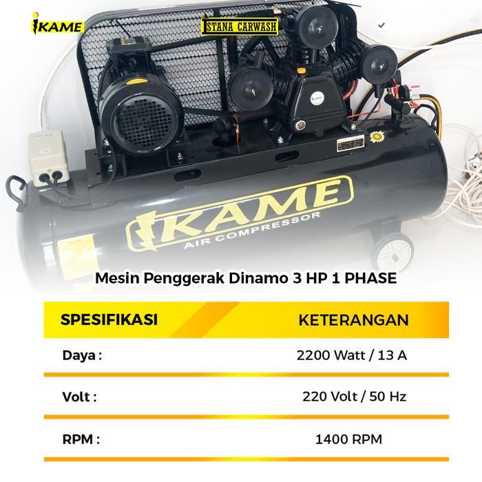 IKAME DINAMO 3 HP, 1 PHASE