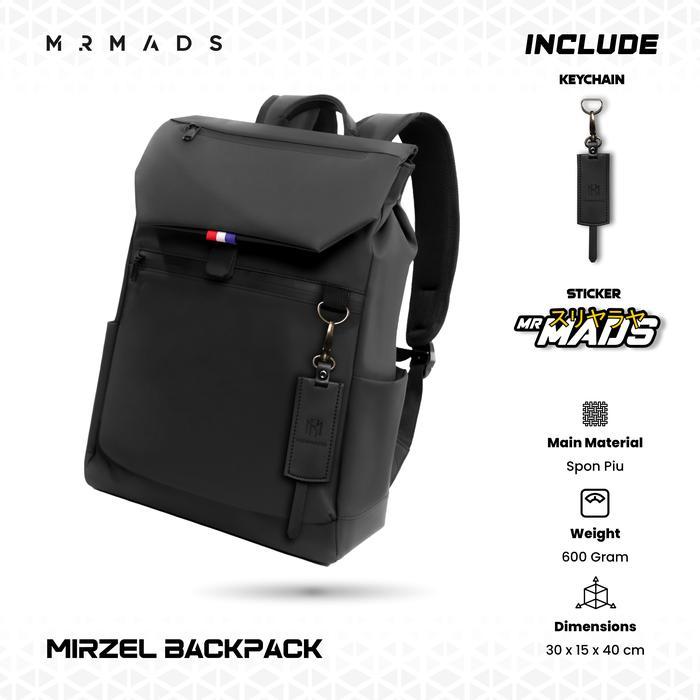 Mr Mads - Mirzel Backpack Pria - Tas Ransel Pria Wanita Tas Punggung Pria Outdoor Kapasitas Besar