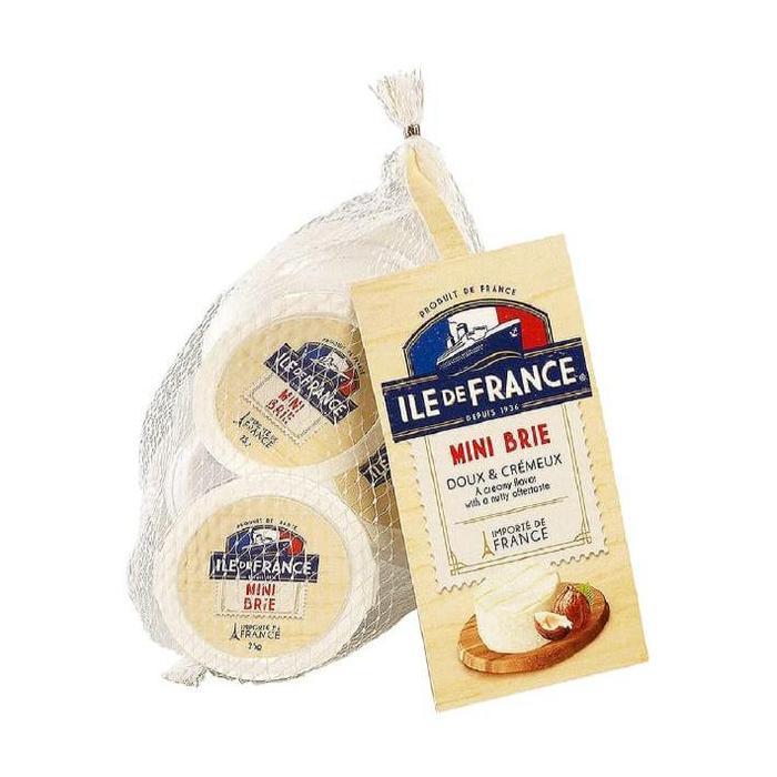 ILE DE FRANCE MINI BRIE CHEESE KEJU BRIE 5PCS X 25GR