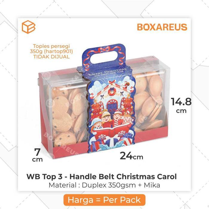 Packaging Hampers Natal Christmas Box Toples Dus Kue Kering WB TOP 3