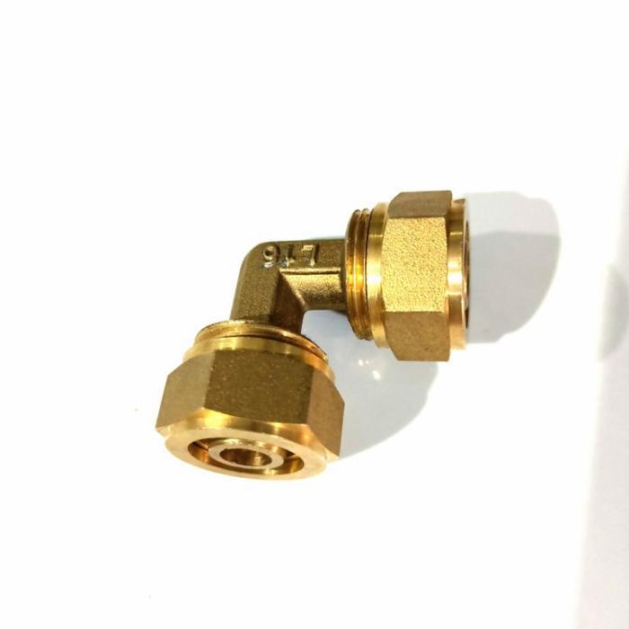 Sambungan pipa air panas / Sok drat elbow L Tee drat kuningan asli