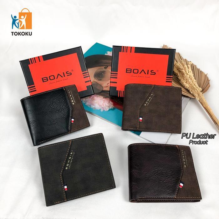 Bovis 09 Dompet Lipat Pria Kulit Pu Premium Quality Dompet Laki-Laki Import Co