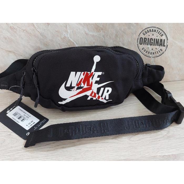 100% Original Nike Air Jordan Jump Waist Bag Tas Selempang Cross Co