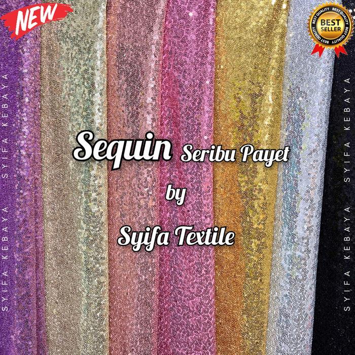 "New" Kain Sequin / Kain Sequin Seribu Payet / Kain Backdrop Dekorasi / Kain Backgound Foto / Kain
