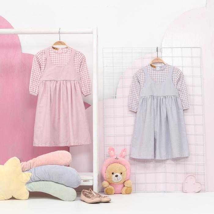 Pakaian Muslim Anak Perempuan Kaureen Baju Dress Katun Kotak