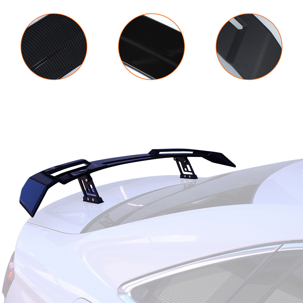 Sedan Car Rear Trunk Spoiler Wing Lightweight Sport Style Double-Layer Racing Spoiler Truck Wing Ext