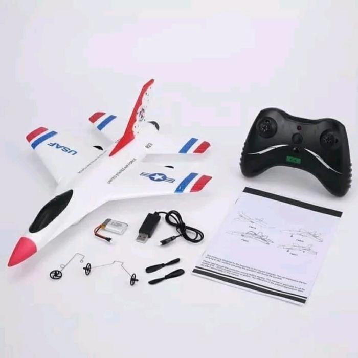 RC PLANE MAINAN PESAWAT TERBANG REMOTE CONTROL FX820 READY TO FLY 2CH