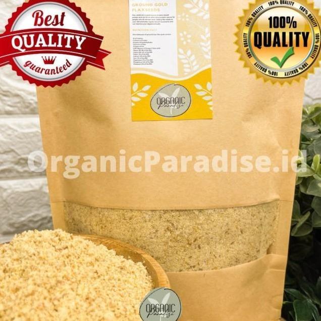 GOLDEN FLAXSEED BUBUK 1 KG / GROUND GOLDEN FLAXSEED 1 KG