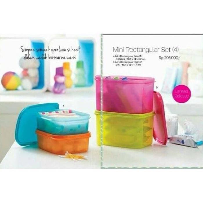 Stok Baru Promo Tupperware Mini Rectanguler toples tupperware