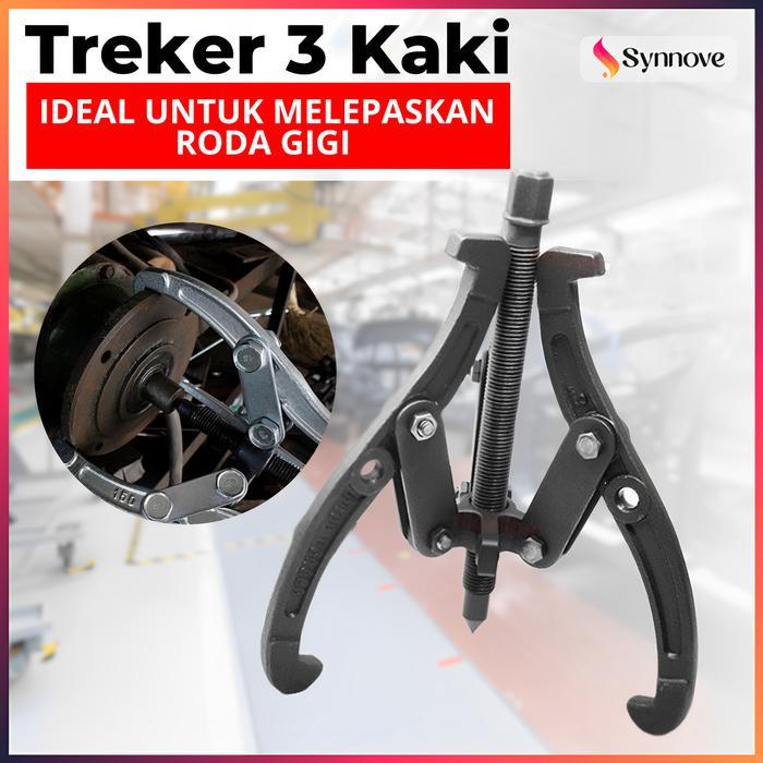Treker Bearing Rahang Reversibel Treker Kaki 3 PREMIUM Bearing Puller Treker Cabut Bearing Tarikan