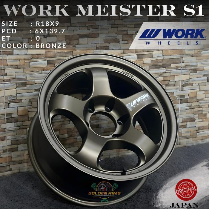 Velg mobil work meister s1 original japan R18 bisa untuk mobil pajero fortuner hilux triton dll