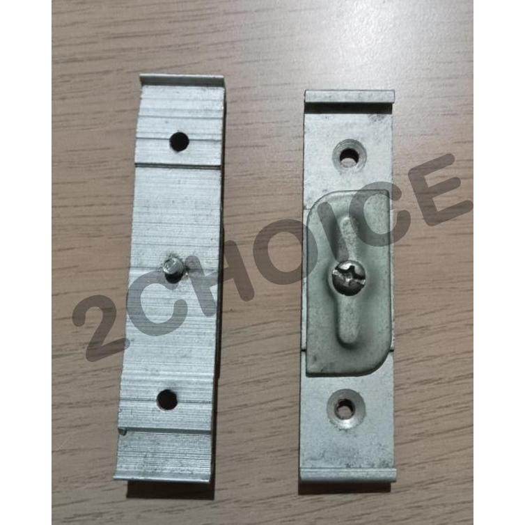 double bracket plafon hordeng breket plavon double kaki rel alumunium gorden horden