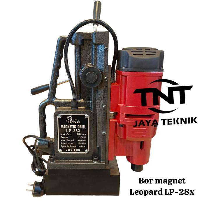 MESIN BOR MAGNET 28MM LEOPARD MAGNETIC DRILL LEOPARD 28MM BOR MAGNET Gratis Ongkir