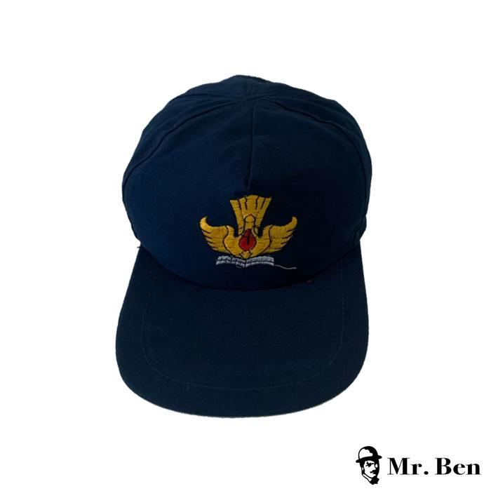 ASLI TOPI SMP BIRU POLOS BORDIR TUT WURI HANDAYANI READY STOCK