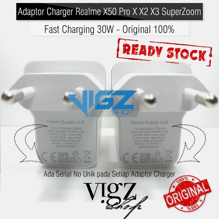 Adaptor Charger Realme Fast Charging 30W Realme X50 Pro X X2 Ori