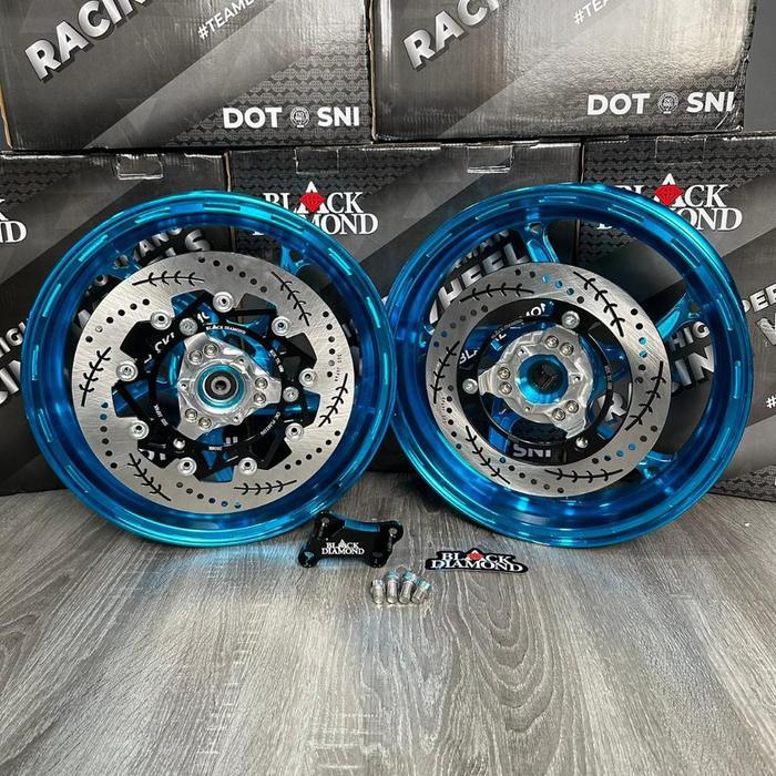 VELG RACING BLACK DIAMOND PAKET DISC CAKRAM DEPAN BELAKANG FOR NMAX NEW/NMAX NEO-NEO S/NMAX