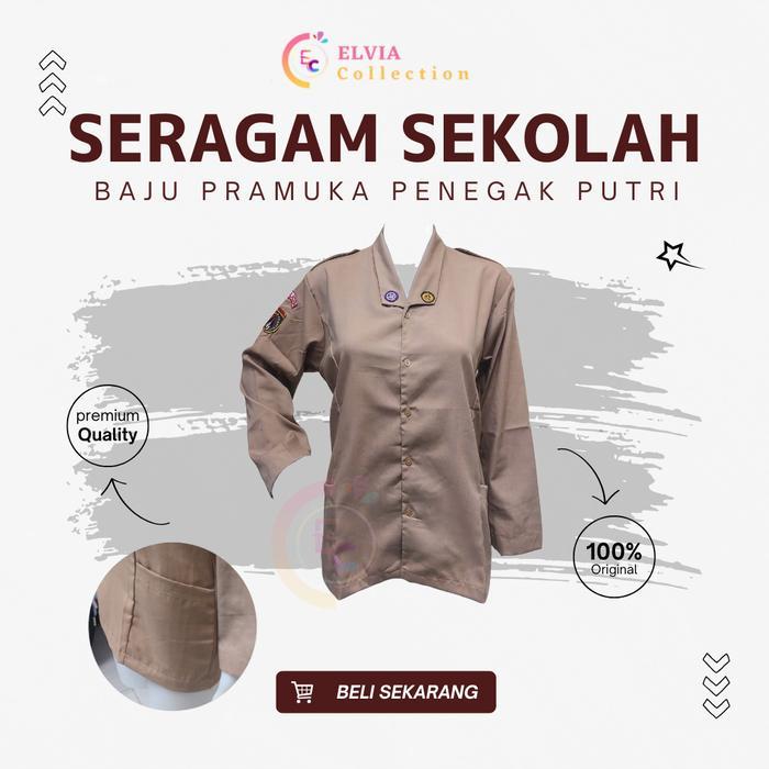 Elvia Seragam - Baju Pramuka SMA Perempuan - Baju Pramuka Penegak Putri