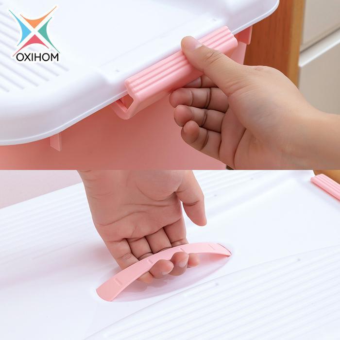 Oxihom Container Box Plastik Kotak Penyimpanan Kontainer Storage Box Mainan Pakaian