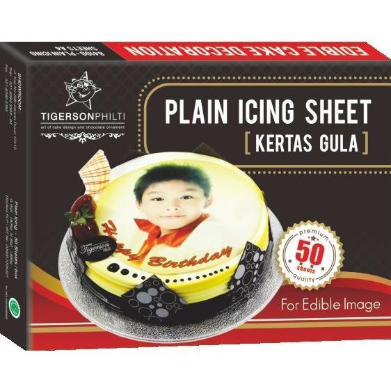 BIGSALE PLAIN ICING BY TIGERSON PHILTI EDIBLE PRINTING KERTAS EDIBLE
