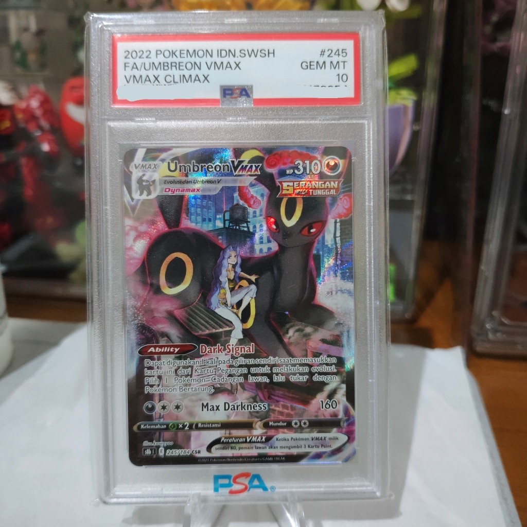 PSA 10 Umbreon Vmax CSR (245/184) Pokemon Indonesia Vmax Climax S8B