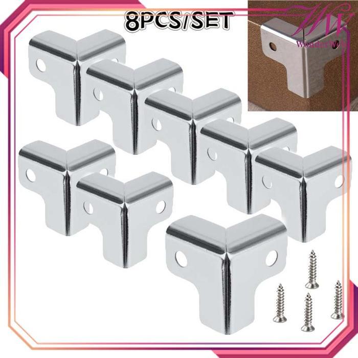 8pcs/Set Box Siku L Hardcase Stainless Steel Box Siku L Hardcase Box Siku Siku Pojok Corner Tebal