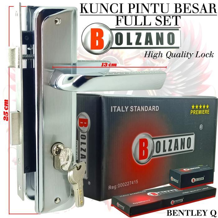 BOLZANO kunci pintu kecil / kunci pintu tanggung / kunci pintu besar handle pintu 1 set lengkap