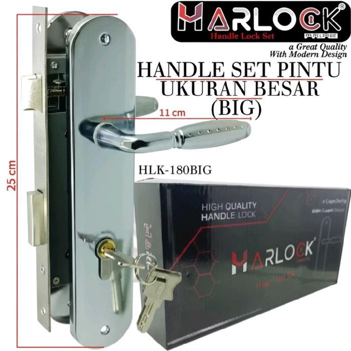 Kunci Pintu Besar HARLOCK 180 SN / Kunci Pintu 25 cm Fullset
