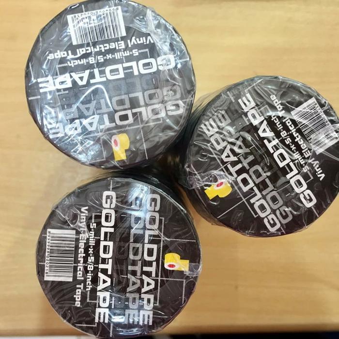 Lakban Hitam Kecil Isolasi Listrik Goldtape