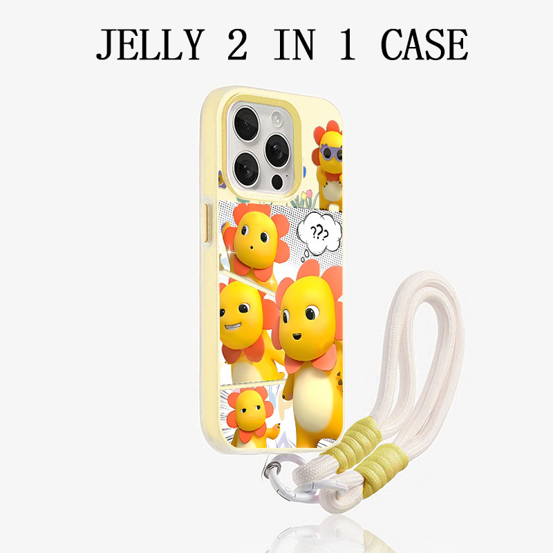 Lucu 2 In 1 Jelly Naga Susu Case Xiaomi 15T Pro C75 C65 Poco M7 Plus C85 C71 F7 Gd2H1 Tahan Gores Lu