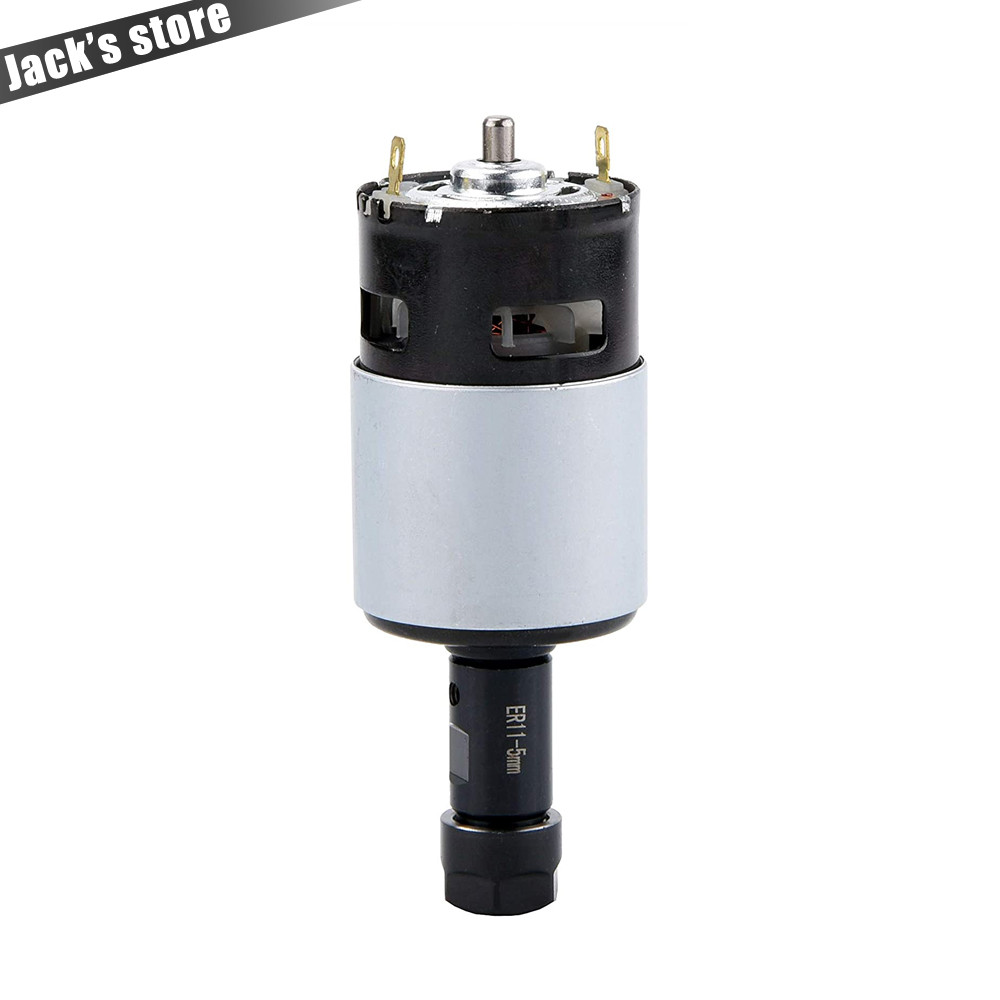 Spindle 775 dengan ER11, Kecepatan Tinggi Torsi Besar Motor DC Alat Listrik Mesin Listrik, 12-36V 77