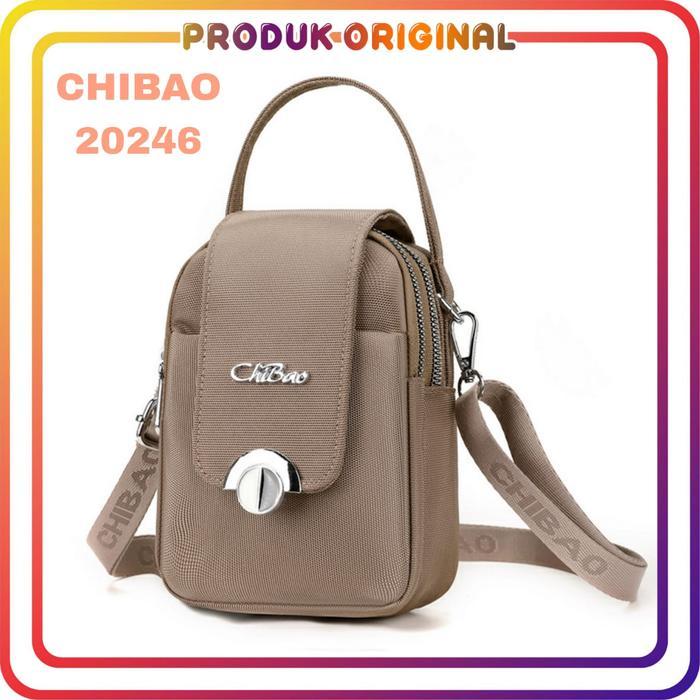 Chibao - Tas Selempang Chibao 20246 Kanvas Tas Selempang Wanita Slingbag Wanita Tas Remaja Pink