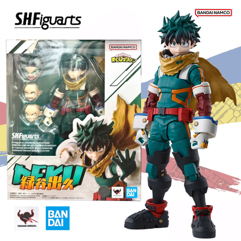 Bandai Original Genuine S.H.Figuarts My Hero Academia SHF Izuku Midoriya 14cm Anime Movable Model