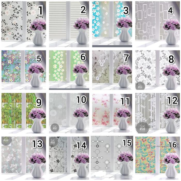 PART 1 Stiker kaca jendela rumah 5 meter