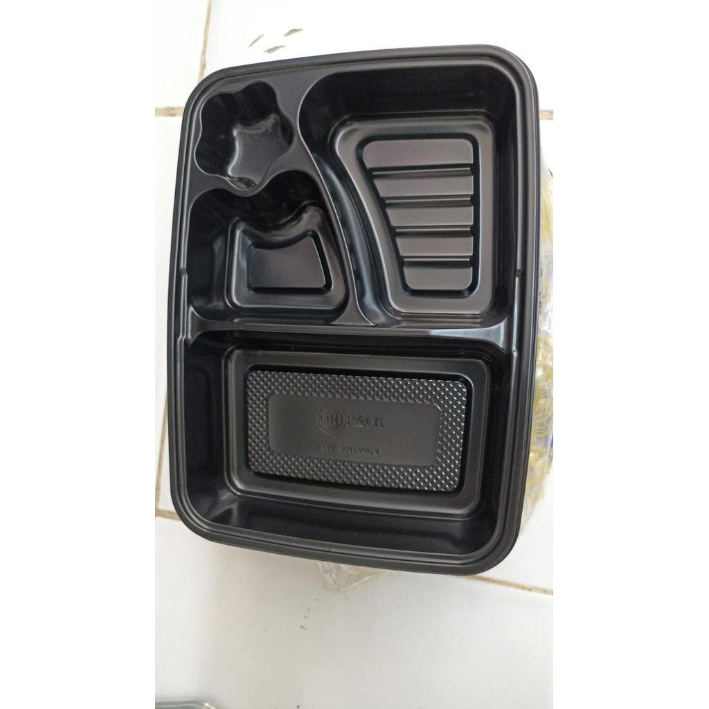 Mika Bento Hips Tahan Panas Mika Bento 4 sekat Tray Bintang Mika