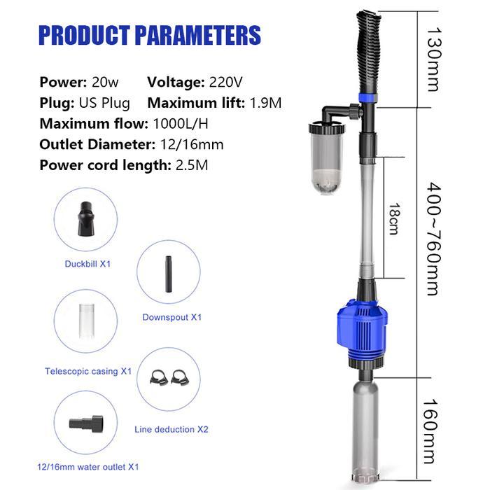 Penyedot Air Aquarium Alat Penguras Aquarium Saringan Kotoran Sand High Quality Product