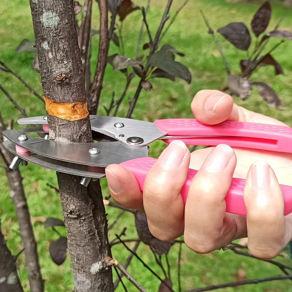 Grafting Cutting Tool Shears For Garden Ring Shape Grafting Cutter Fruit Tree Peeler Bark Stripping