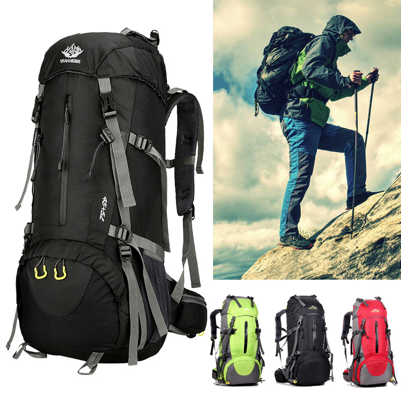 Hiking Camping Backpack 50L Women&Men Multi-function Outdoor Waterproof Large Capacity Trekking