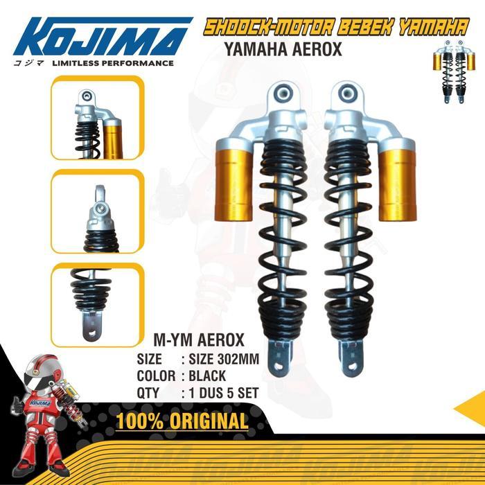 Shock Breaker Blk Tabung Kojima Aerox Old/Aerox New /New Nmax Uk 302Mm