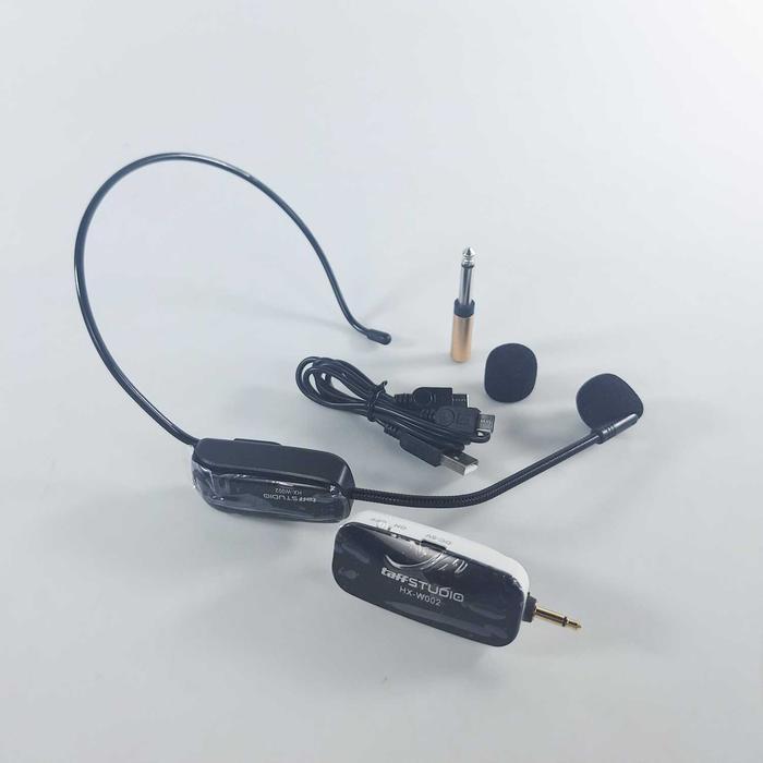 Taffstudio Wireless Uhf Call Center Mic With Transmitter - Hx-W002
