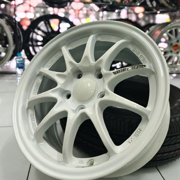 Velg Mobil Ring 15 Volk Racing White