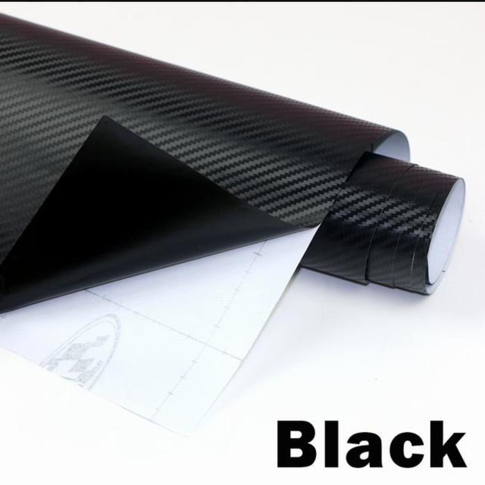 Stiker Carbon Hitam 4D Skotlet Carbon Baru