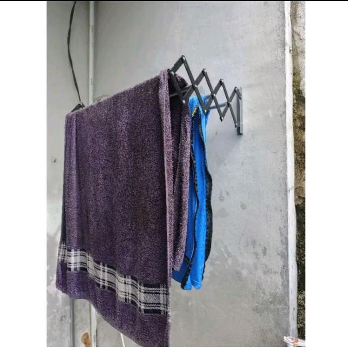 Jemuran lipat dinding jemuran handuk toilet panjang 55cm