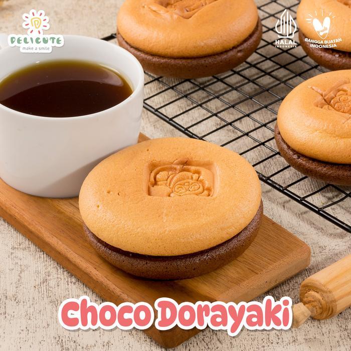 Delicute Choco Dorayaki isi 6 pcs - Kue Coklat Enak - Food, Chocolate Makanan Manis